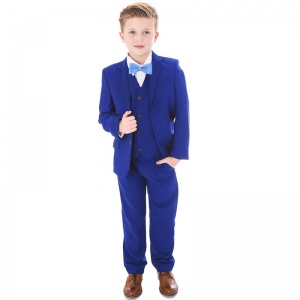 suit boys suits piece royal childrensspecialoccasionwear bow tie electric colour slim tuxedos baby